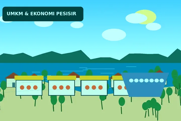 Ilustrasi UMKM & usaha warga Desa Teluk Bakau