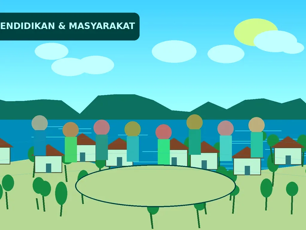 Ilustrasi Pertanian & pesisir dan perikanan Desa Teluk Bakau