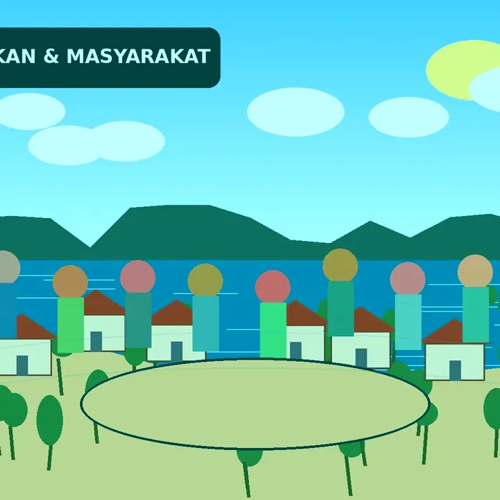 Ilustrasi pendidikan dan pengembangan sumber daya manusia Teluk Bakau